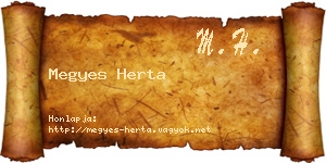 Megyes Herta névjegykártya